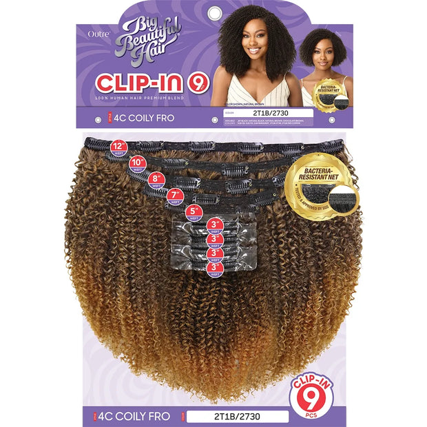 OUTRE Big Beautiful Hair ClipIns 4C Coily Fro 10" Braids and Wigs