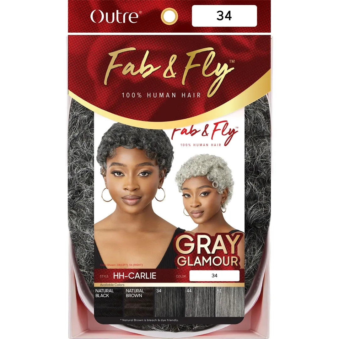 Outre Fab & Fly Gray Glamour Human Hair Full Wig – Carlie