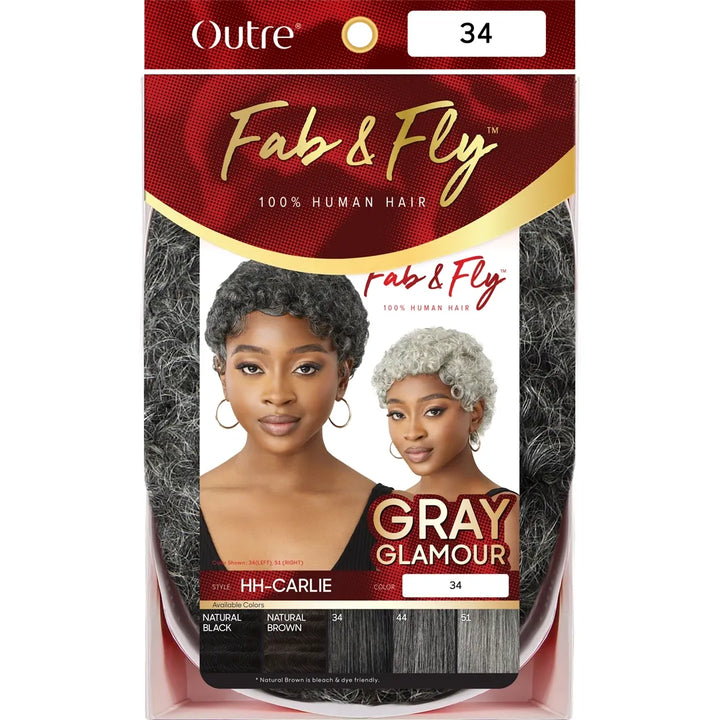 Outre Fab & Fly Gray Glamour Human Hair Full Wig – Carlie