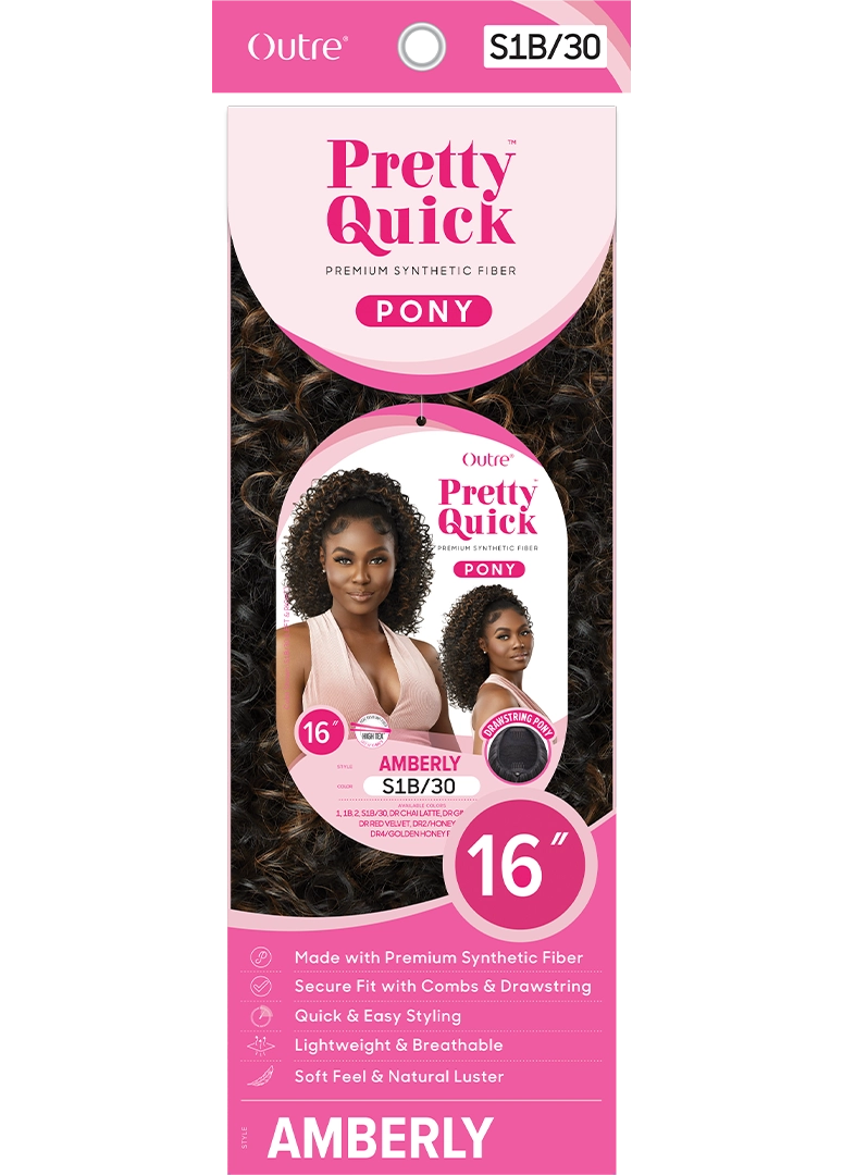 Outre Pretty Quick Synthetic Hair Drawstring Ponytail - AMBERLY