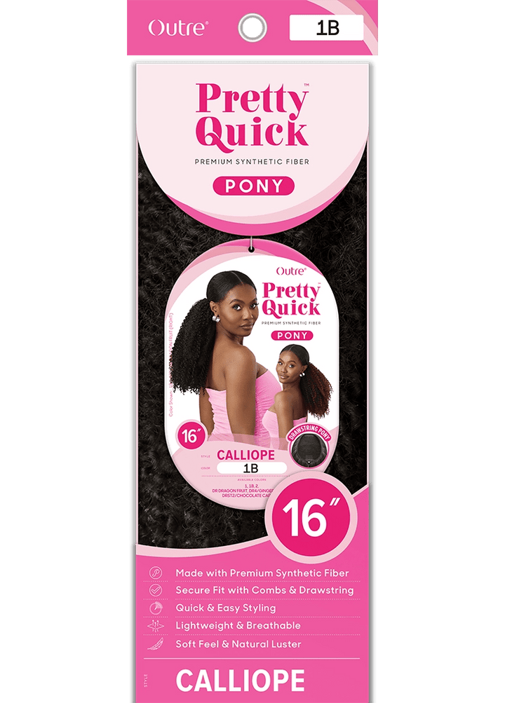 Outre Pretty Quick Drawstring Pony - Calliope 16" - Braids and Wigs