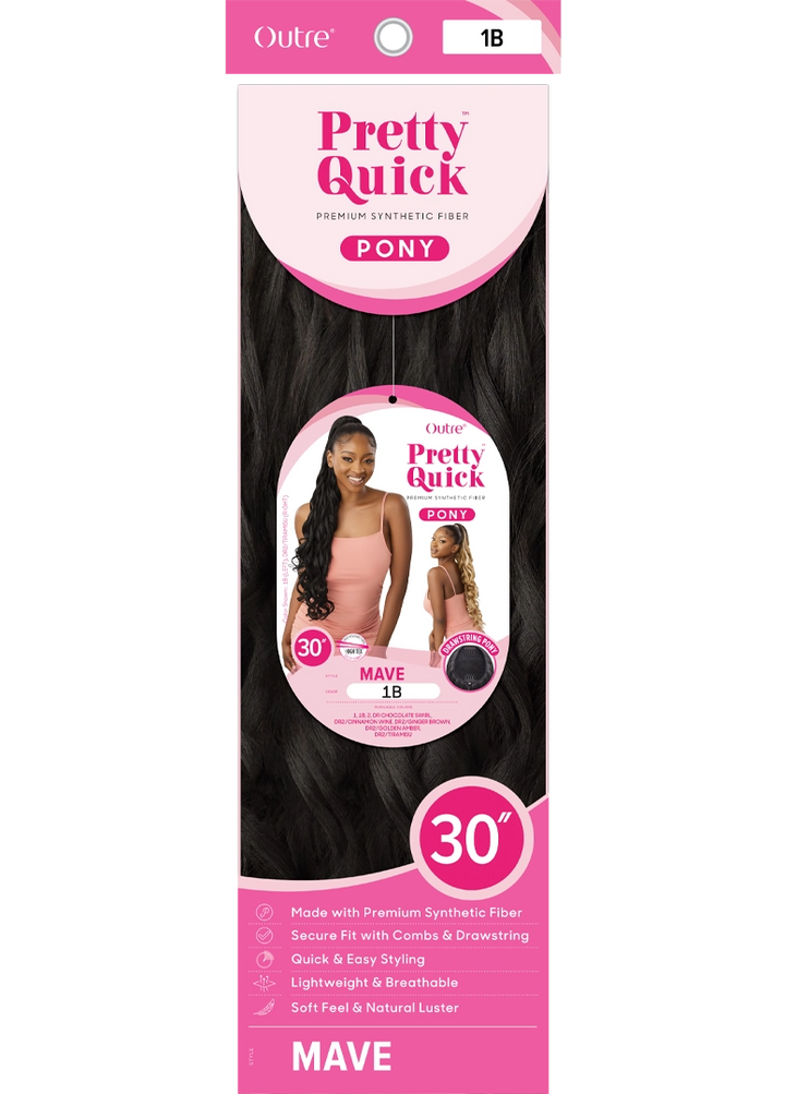 Outre Pretty Quick Drawstring Ponytail - MAVE