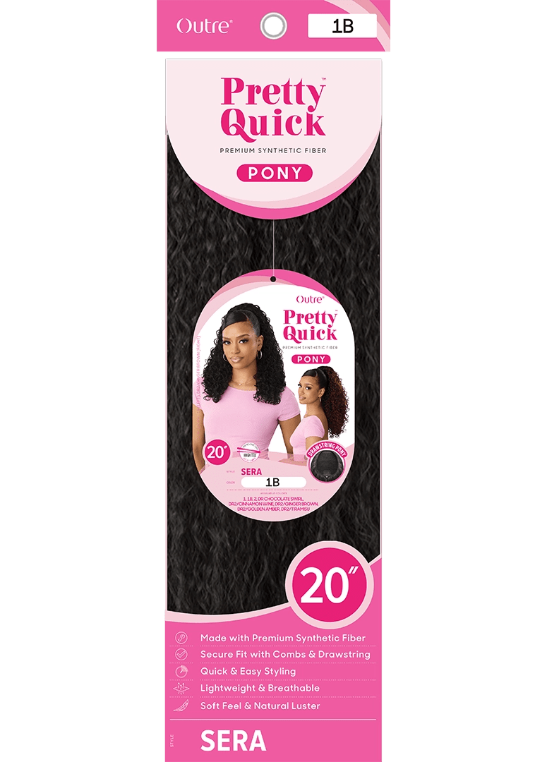 Outre Pretty Quick Drawstring Ponytail - Sera - Braids and Wigs