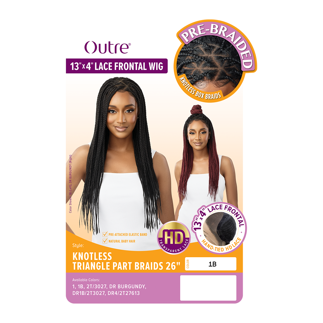 Outre Lace Frontal Wig 13x4 Pre-Braided Knotless Triangle Part Braids 26"