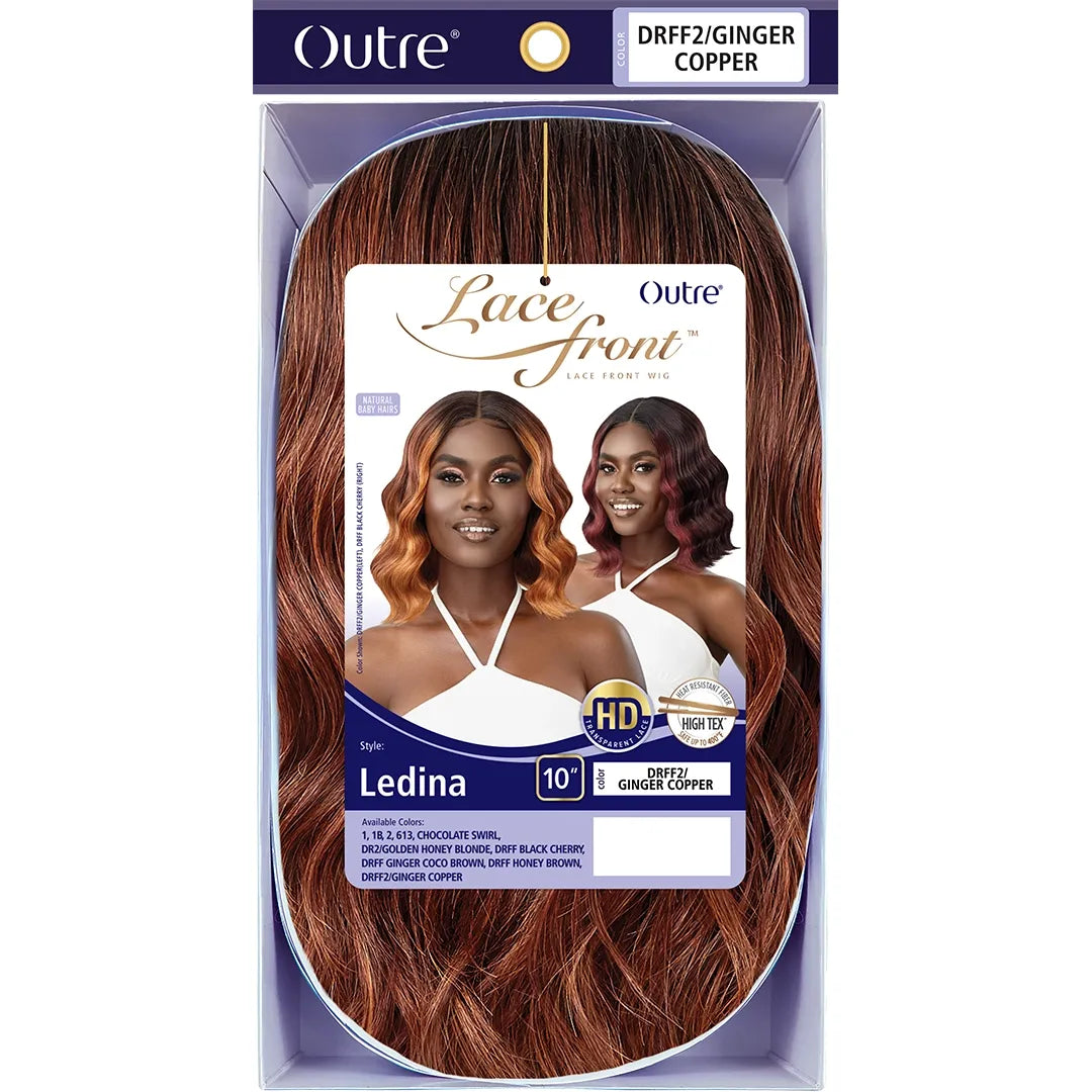 Outre Synthetic Swiss HD Lace Front Wig - LEDINA