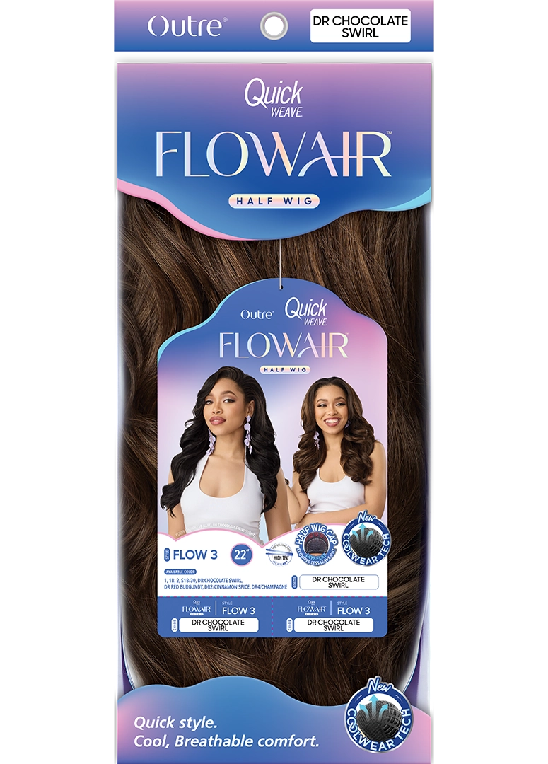 Outre Synthetic Quick Weave Half Wig - Flowair Flow 3