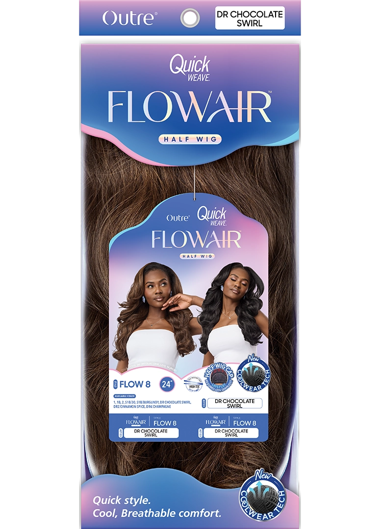 Outre Synthetic Quick Weave Half Wig - Flowair Flow 8