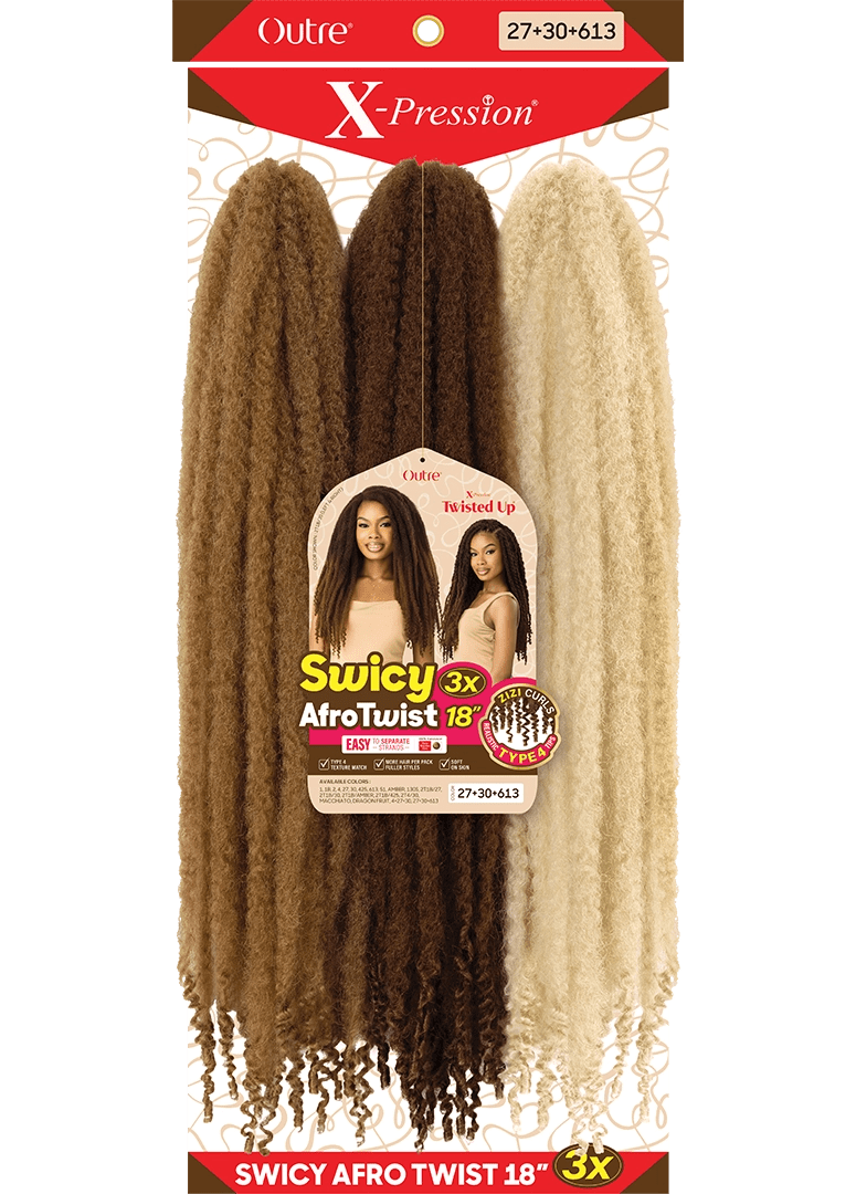 Outre X - Pression Twisted Up - Swicy Afro Twist 18" 3X - Braids and Wigs
