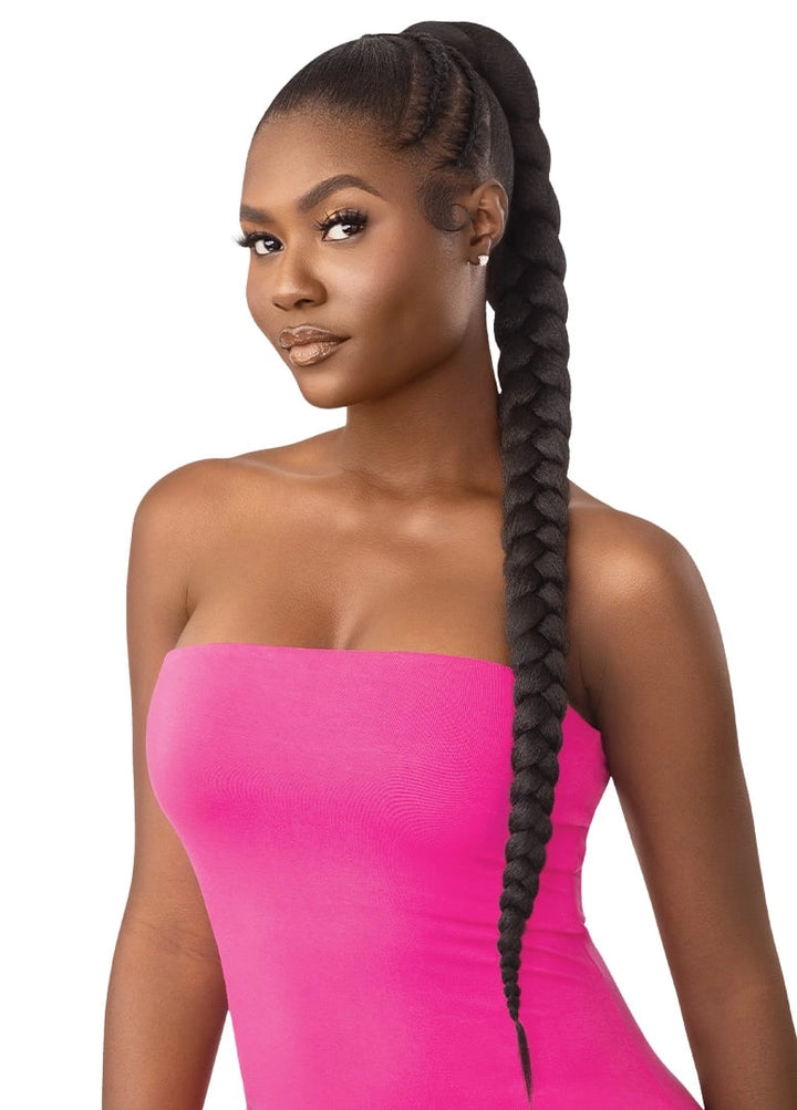 Outre Pretty Quick Wrap Pony Natural Braided Ponytail 32"