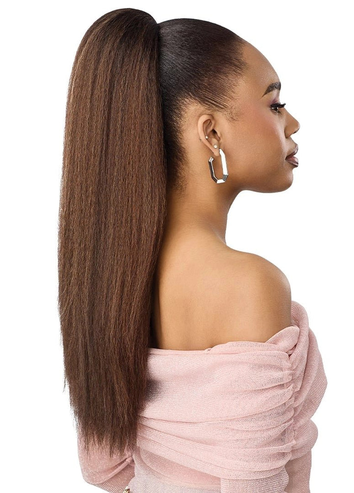 Outre Pretty Quick Drawstring Pony - Neesha Straight 24" - Braids and Wigs