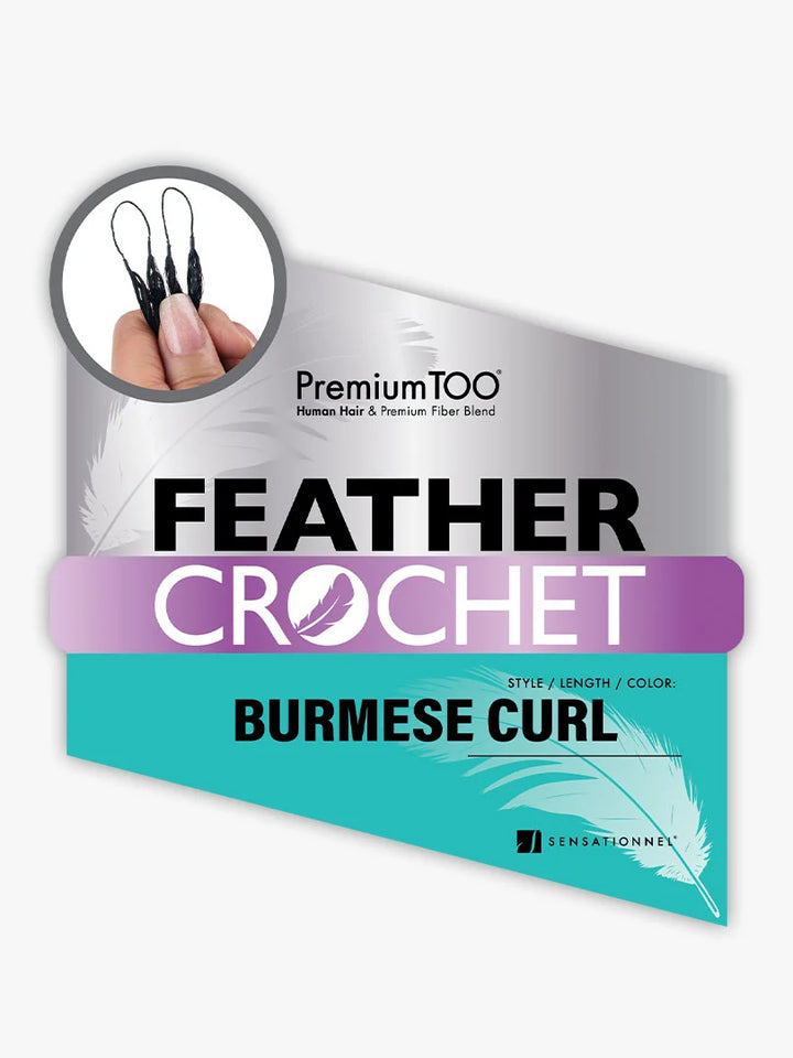 Sensationnel Premium Too 100% Human Hair Feather Crochet Braids - Burmese Curl 14"