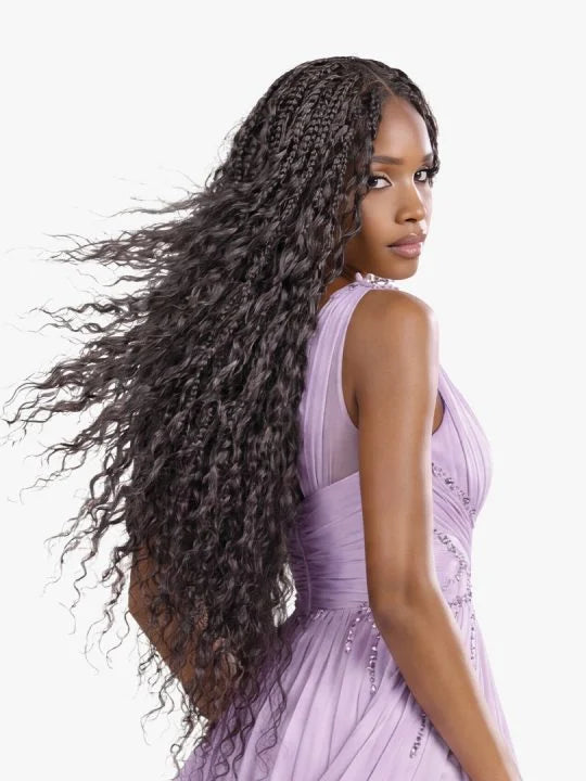 Sensationnel Premium Too 100% Human Hair & Premium Fiber Blend Feather Crochet Braids - Water Wave 14"