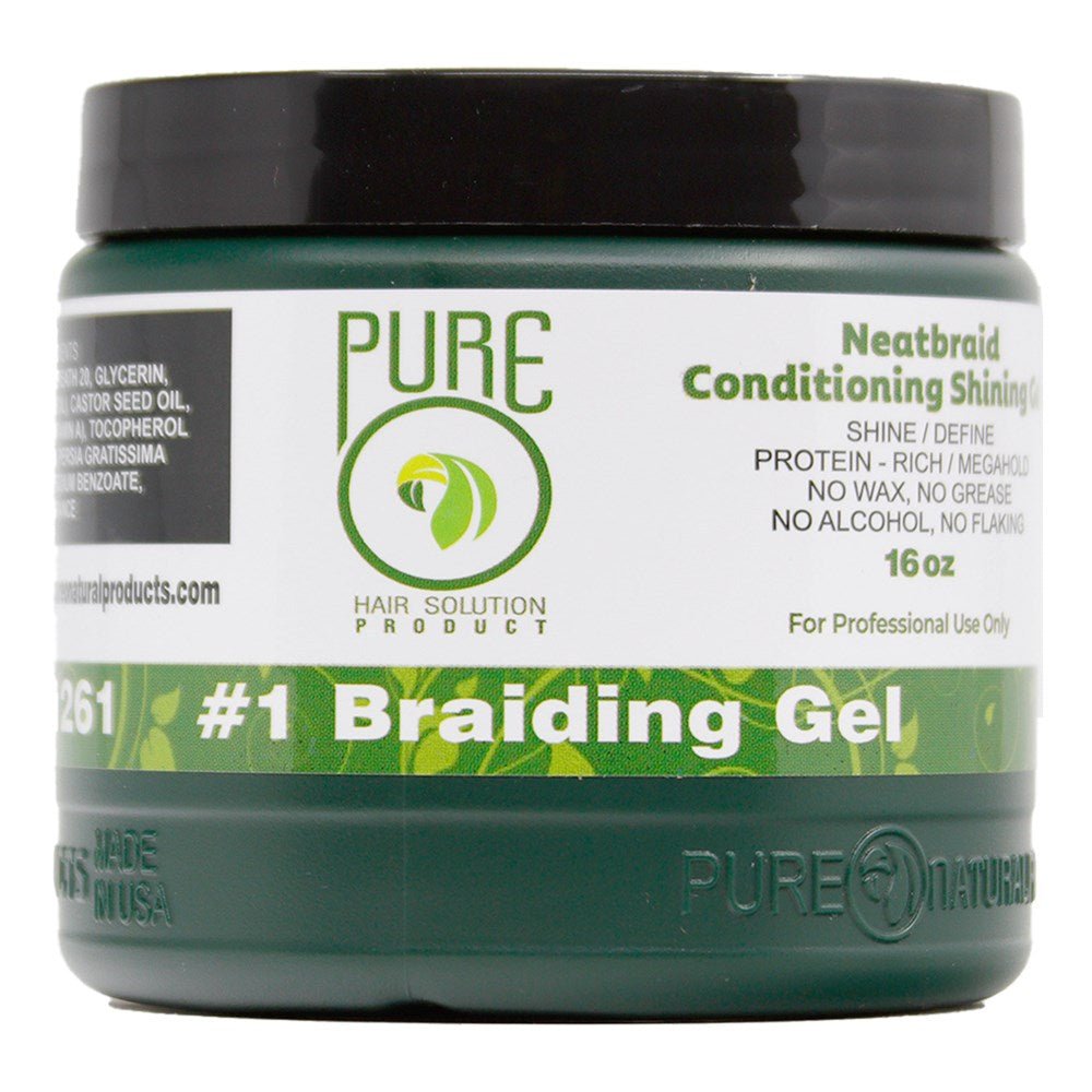 Pure O Natural Neat Braid Conditioning Shining Gel - Braids and Wigs