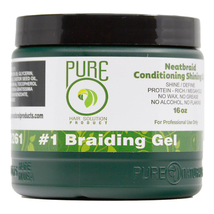 Pure O Natural Neat Braid Conditioning Shining Gel - Braids and Wigs