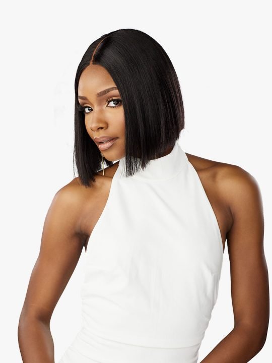 Sensationnel Pearlish 15A 100% Virgin Remy Human Hair Glueless HD 2x6 Lace Closure Wig - Classic Bob 10" - Braids and Wigs