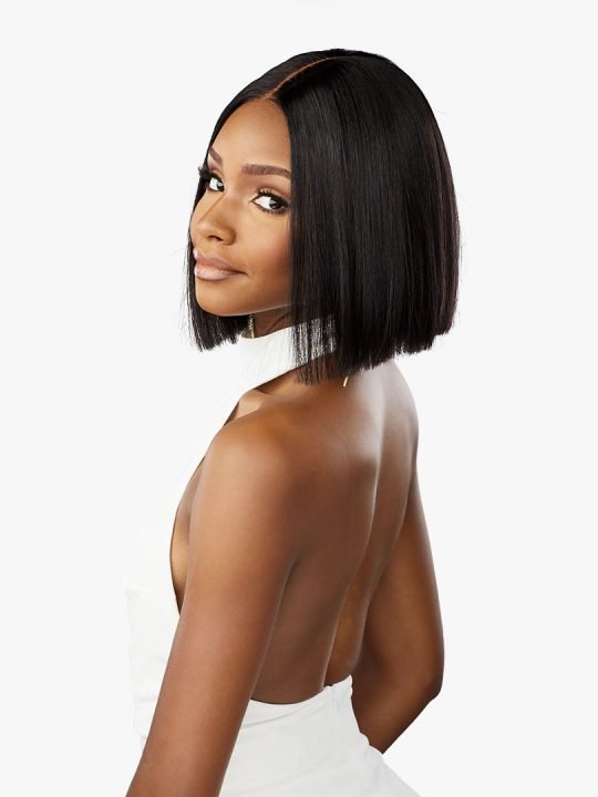 Sensationnel Pearlish 15A 100% Virgin Remy Human Hair Glueless HD 2x6 Lace Closure Wig - Classic Bob 10" - Braids and Wigs