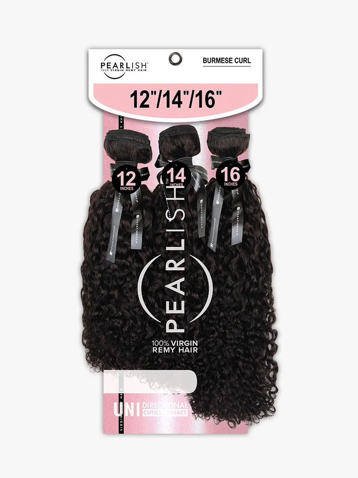 Sensationnel Pearlish Virgin Remy Human Hair Multi Pack - Burmese Curl 12"14"16"