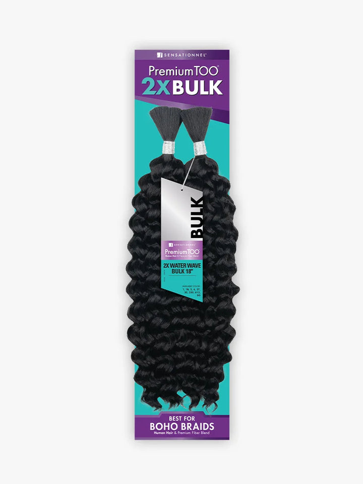 Sensationnel Human Hair & Premium Fiber Blend - 2X Water Wave 18″