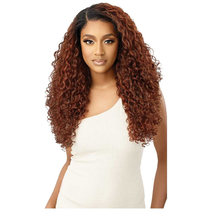 Outre 360 Frontal Lace 100% Human Hair Blend 13X6 HD Lace Front Wig - TASIRA