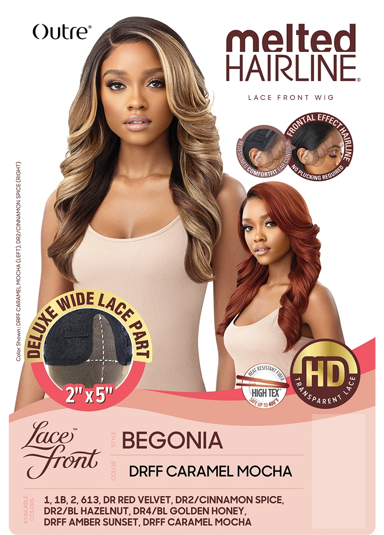 OUTRE QL MELTED HAIRLINE DELUXE WIDE LACE PART - BEGONIA