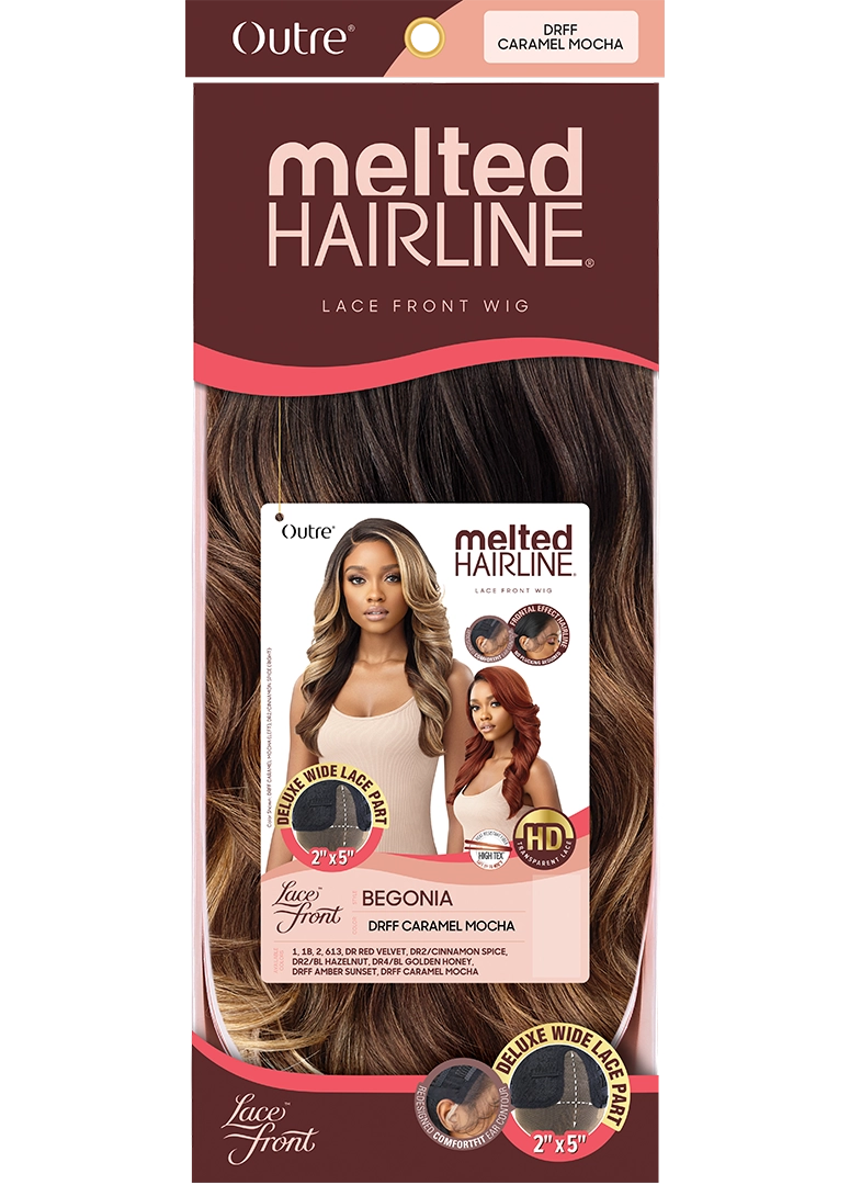OUTRE QL MELTED HAIRLINE DELUXE WIDE LACE PART - BEGONIA
