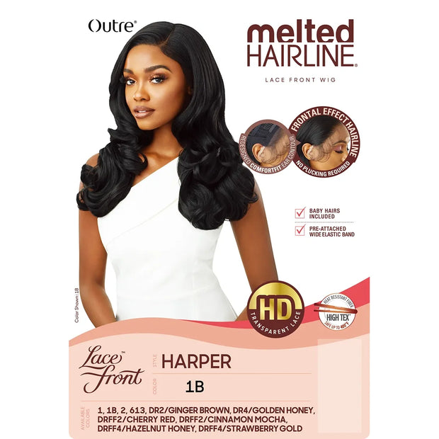 Outre Melted Hairline Synthetic Swiss Lace Front Wig - HARPER