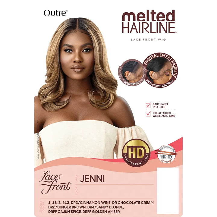 Outre Melted Hairline Synthetic Swiss Lace Front Wig - JENNI
