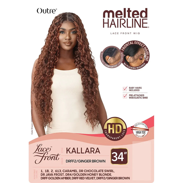 Outre Synthetic Melted Hairline HD Lace Front Wig - KALLARA