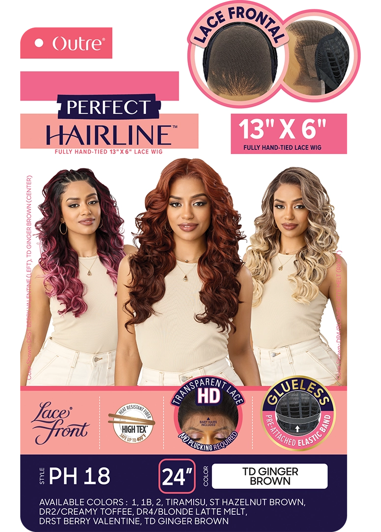 Outre Perfect Hairline Glueless HD 13x6 Lace Frontal Wig - PH 18