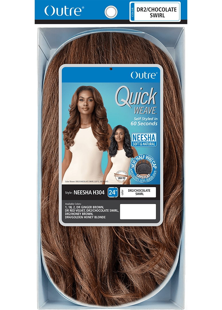 Outre Synthetic Quick Weave Half Wig - Neesha H304 - Braids and Wigs