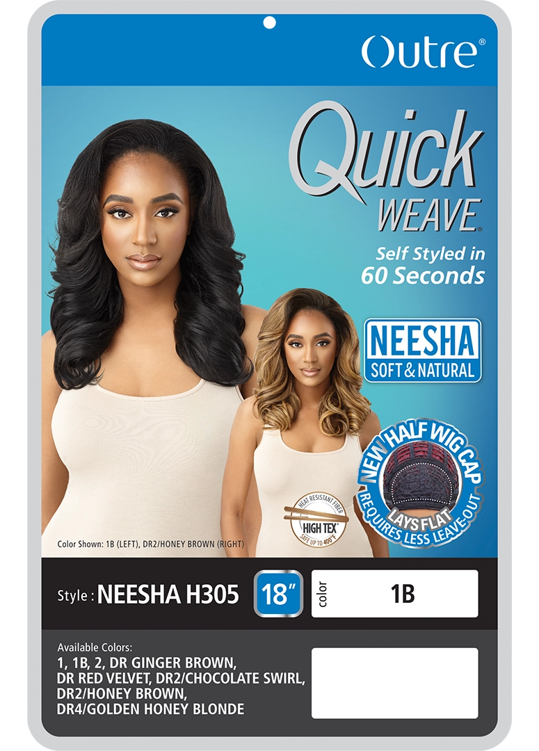 Outre Synthetic Quick Weave Half Wig - Neesha H305