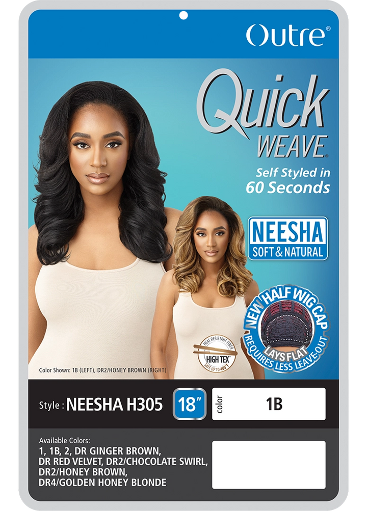 Outre Synthetic Quick Weave Half Wig - Neesha H305