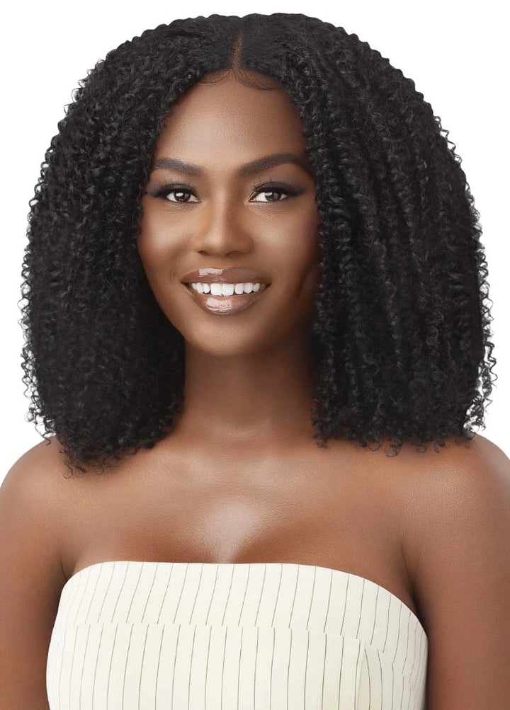 Outre Big Beautiful 100% Human Hair Premium Blend U Part Cap Leave Out Wig - COILY FRO 14