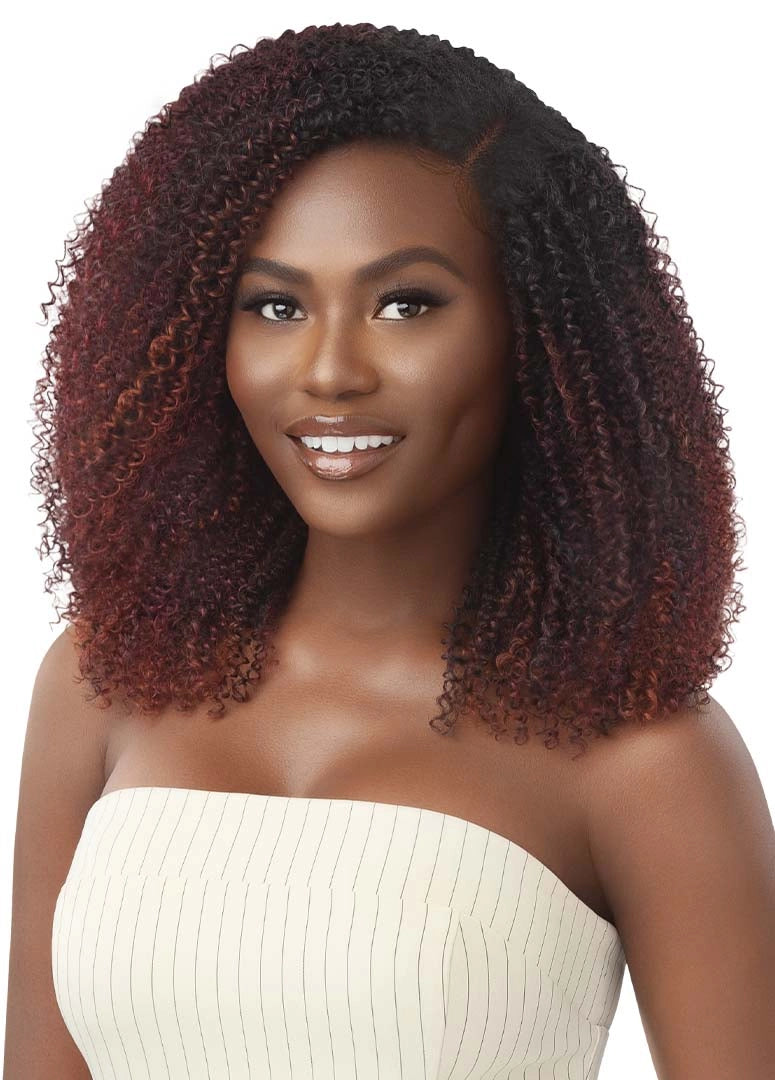 Outre Big Beautiful 100% Human Hair Premium Blend U Part Cap Leave Out Wig - COILY FRO 14