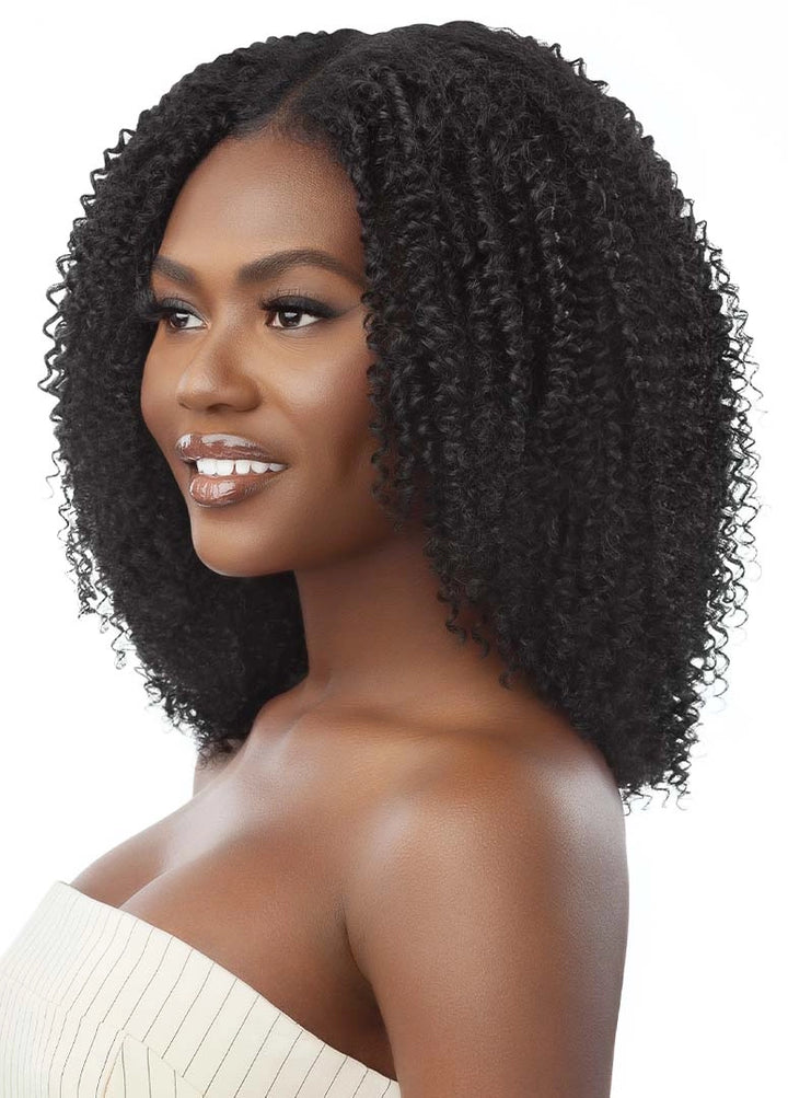 Outre Big Beautiful 100% Human Hair Premium Blend U Part Cap Leave Out Wig - COILY FRO 14