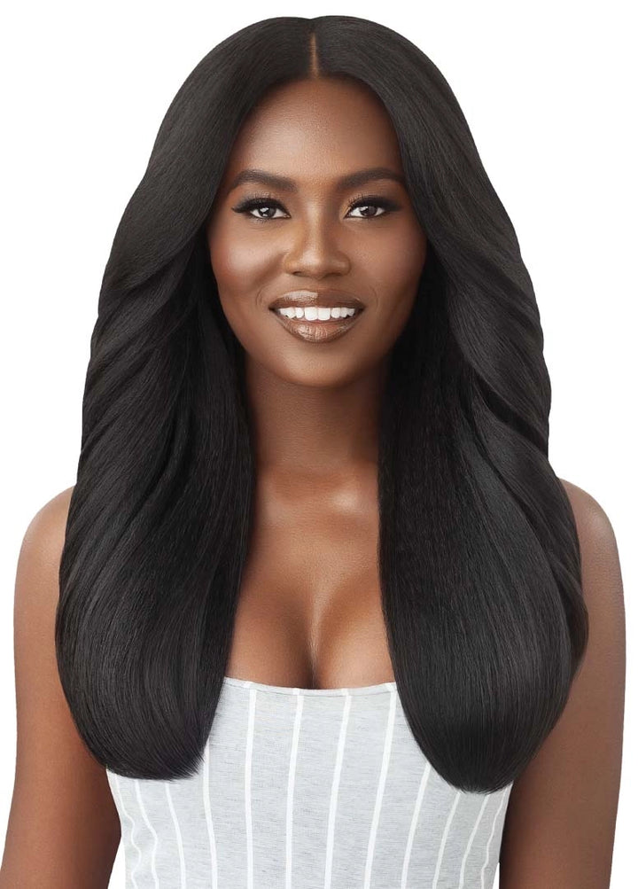 Outre Human Hair Premium Blend Big Beautiful Hair Leave Out Wig Dominican Blowout 22"