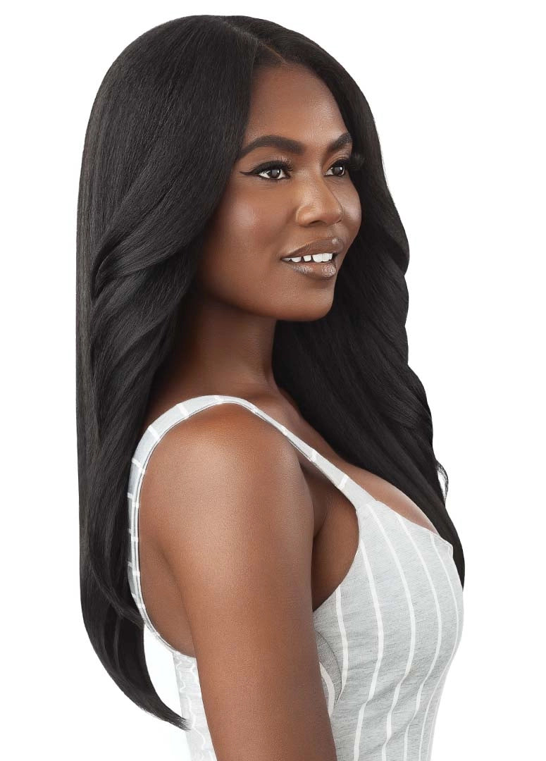 Outre Human Hair Premium Blend Big Beautiful Hair Leave Out Wig Dominican Blowout 22"