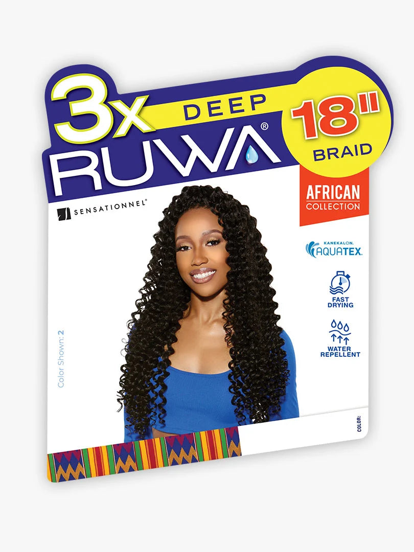 Sensationnel Ruwa Pre-Stretched Crochet Braids - 3X Deep 18"