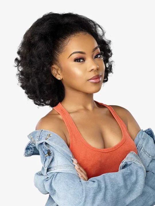 Sensationnel Drawstring Ponytail Instant Pony Curls Kinks N Co Rain Maker - Braids and Wigs