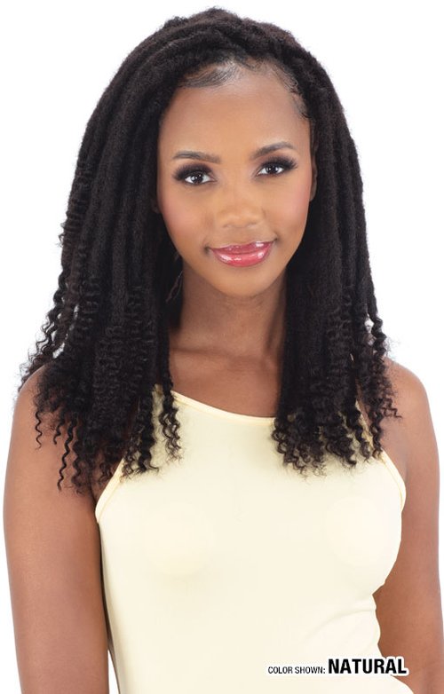 Shake N Go Freetress 100% Natural Virgin Human Hair Ibiza Afro Braiding Hair - HUMAN GYPSY LOC 10"