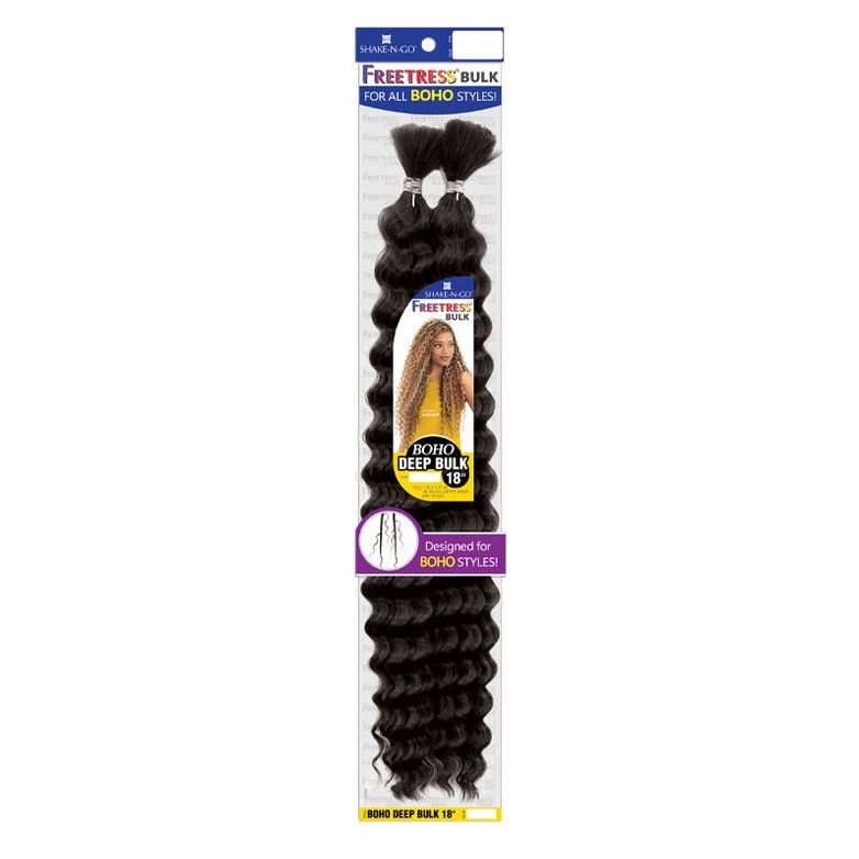 Shake N Go Freetress Bulk Braids - Boho Deep Bulk 18" - Braids and Wigs