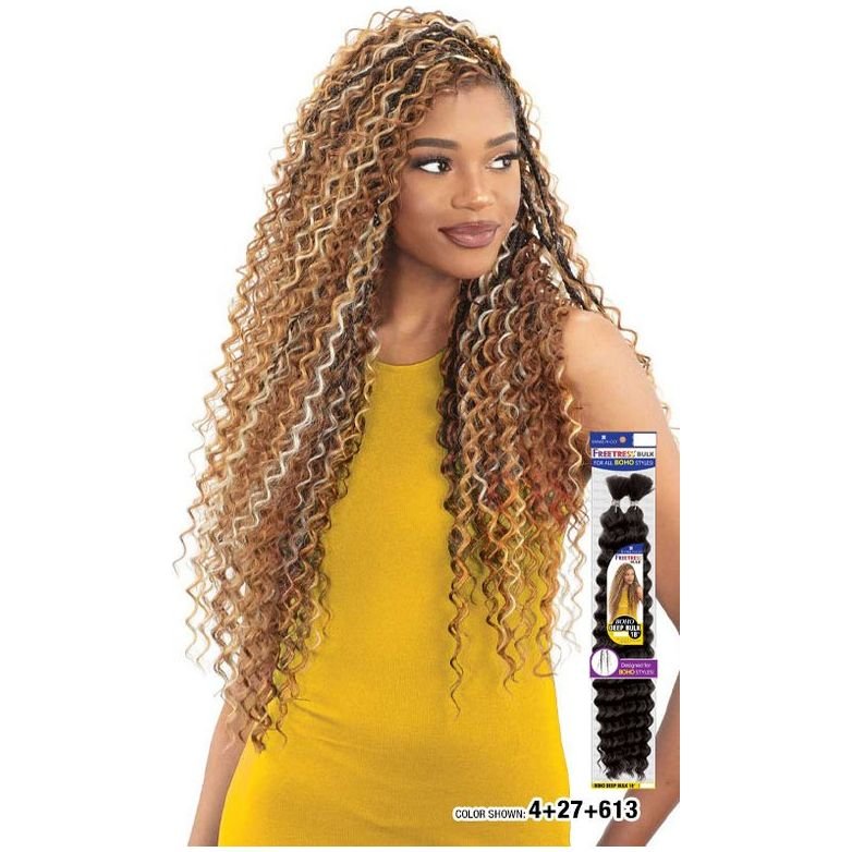 Shake N Go Freetress Bulk Braids - Boho Deep Bulk 18" - Braids and Wigs