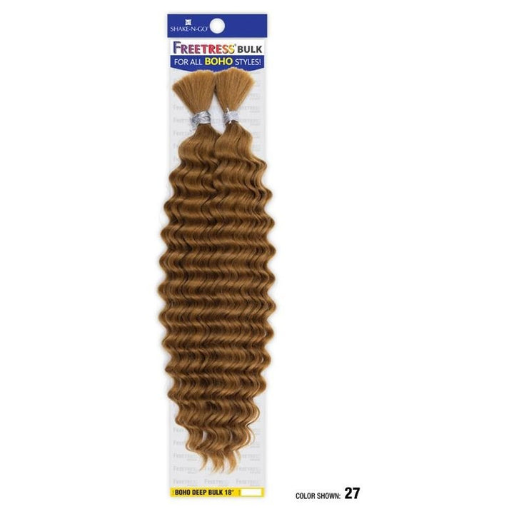 Shake N Go Freetress Bulk Braids - Boho Deep Bulk 18" - Braids and Wigs