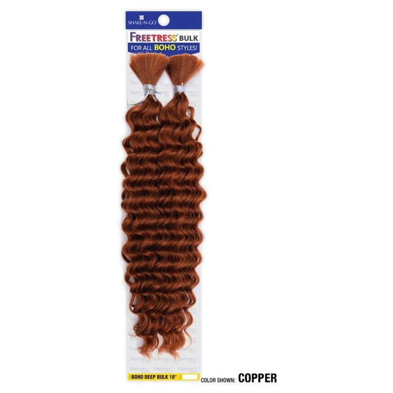 Shake N Go Freetress Bulk Braids - Boho Deep Bulk 18" - Braids and Wigs