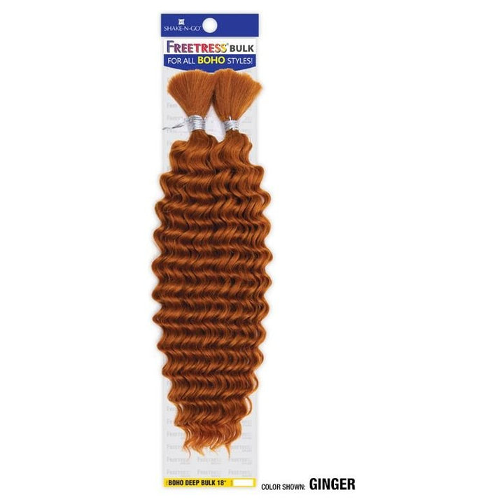 Shake N Go Freetress Bulk Braids - Boho Deep Bulk 18" - Braids and Wigs