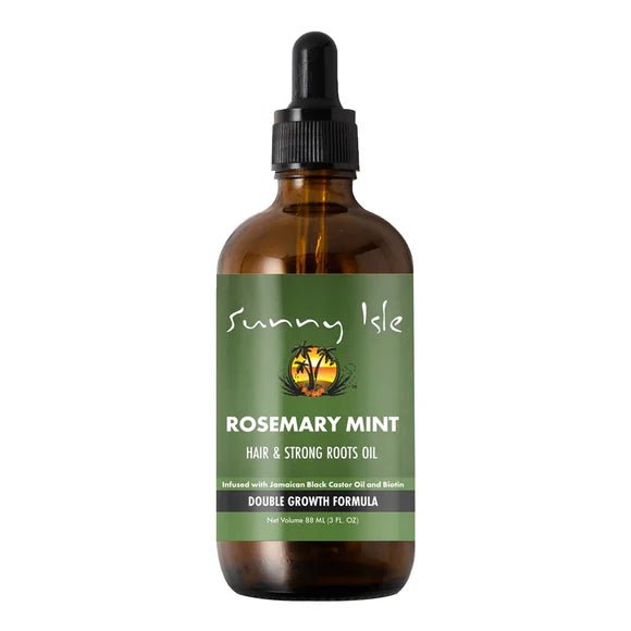 Sunny Isle Rosemary Mint Hair & Strong Root Oil (3 Oz) - Braids and Wigs