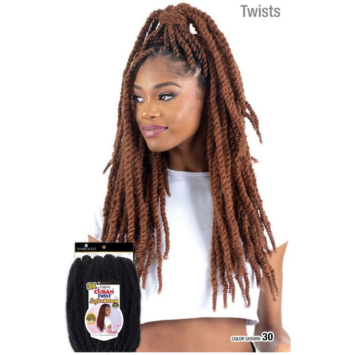 Shake N Go | Equal 3X Cuban Twist Soft & Natural 16"