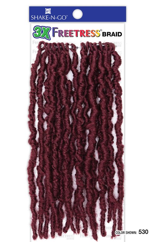 Shake N Go Freetress Synthetic Hair Crochet Braids - 3X POPPIN' LOC 12"