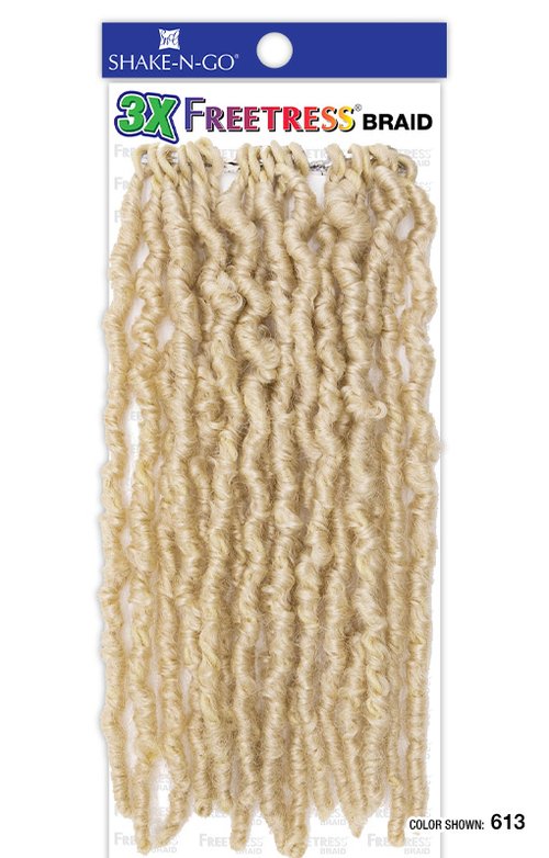 Shake N Go Freetress Synthetic Hair Crochet Braids - 3X POPPIN' LOC 12"