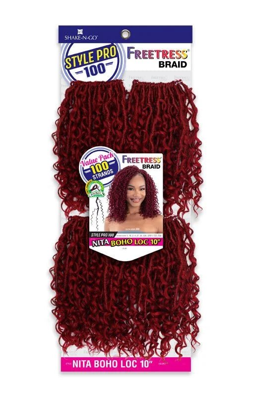 Freetress Style Pro 100 Pre - Looped Crochet Braid - Nita Boho Loc 10" - Braids and Wigs